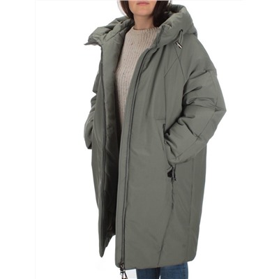 M-9097 OLIVE Пальто зимнее женское CORUSKY  (верблюжья шерсть)