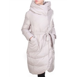 2237 BEIGE Пальто женское зимнее AKIDSEFRS (200 гр. холлофайбера)