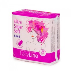 Гигиенические прокладки ULTRA SUPER SOFT, 8шт, 4 капли