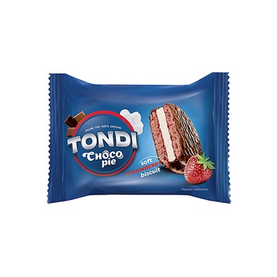 «Tondi», choco Pie клубничный (коробка 2,13 кг)