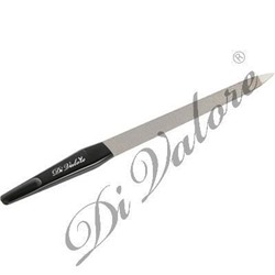 Di Valore 108-020 Пилка для искусственных и натуральных ногтей, метал. черная ручка 17,2см