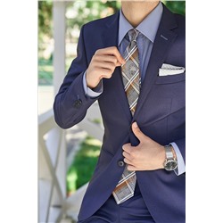 Галстук классический галстук мужской галстук в клетку в деловом стиле "Идеальный мужчина" SIGNATURE #783001