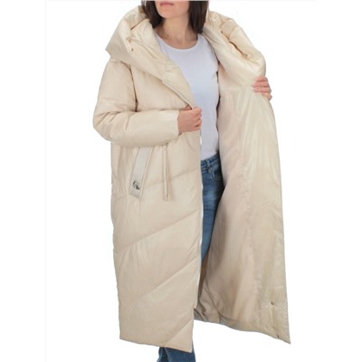 22-185 LT. BEIGE Пальто зимнее женское (200 гр. холлофайбер)