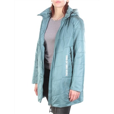 22-305 GRAY/GREEN Куртка демисезонная женская AKiDSEFRS (100 гр.синтепона)