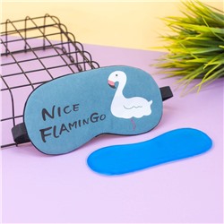 Маска для сна гелевая "Nice flamingo"