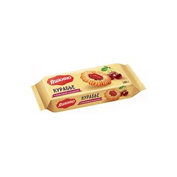 «Яшкино», печенье «Курабье с вишнёвым джемом», 180 г