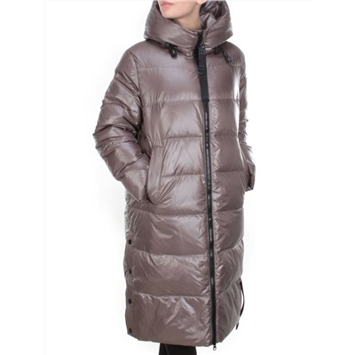 2230 DARK BEIGE Пальто женское зимнее AKIDSEFRS (200 гр. холлофайбера)