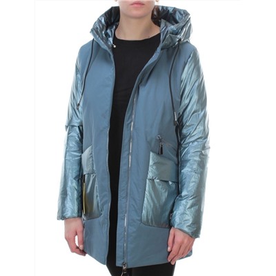 BM-926 GRAY/BLUE Куртка демисезонная женская АЛИСА (100 гр. синтепон)