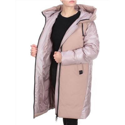 2235 PINK POWDER Пальто женское зимнее AKIDSEFRS (200 гр. холлофайбера)