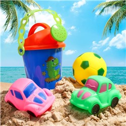 Набор для купания "Для малыша": резиновые игрушки + лейка, цвет МИКС
