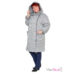 Пальто двубортное с капюшоном Модель №140 размеры 52-74