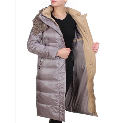 2181 BROWN Пальто зимнее женское DISCO KITTEN (200 гр. холлофайбера)
