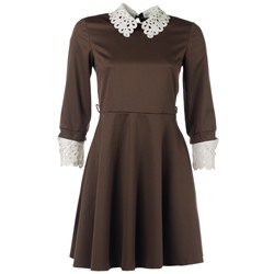 Женское платье мини коричневое 2300714 размер 44, 48